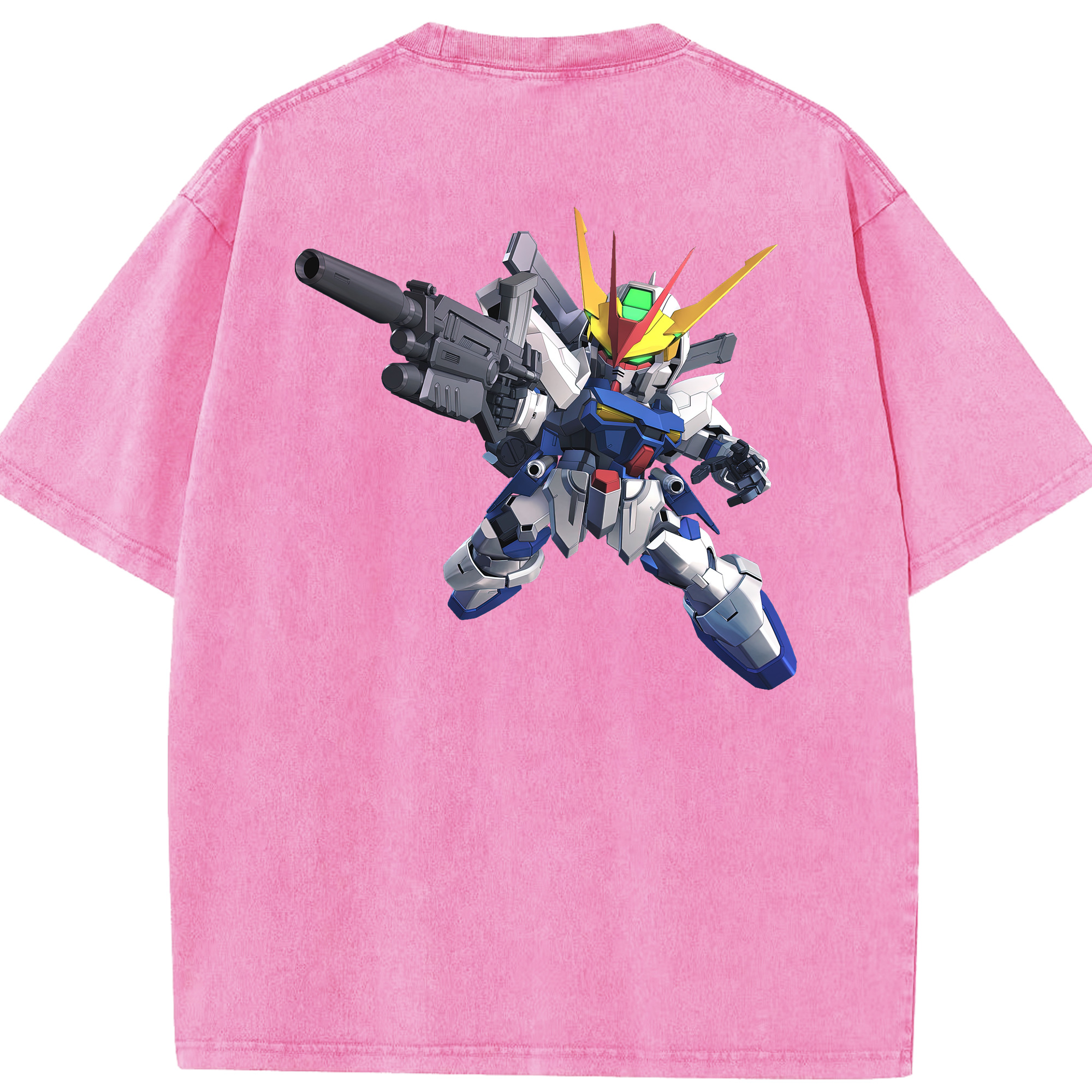 （画像用） 機動戦士ガンダム Mobile Suit Gundam 綿100% ヴィンテージ風 半袖Tシャツ（背面プリント）